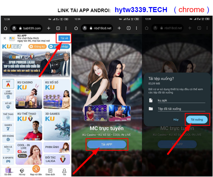 LINK TẢI APP ANDROI
